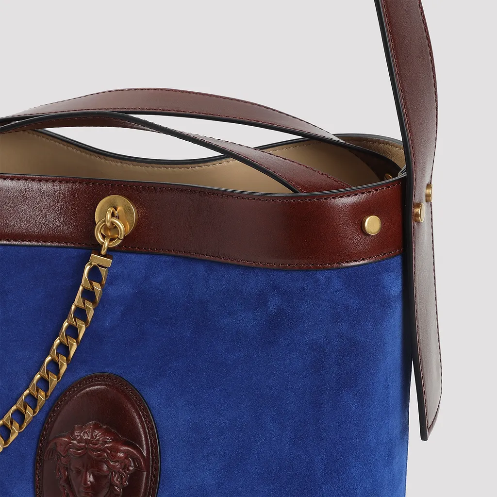 Versace Pivot Small Bucket Bag