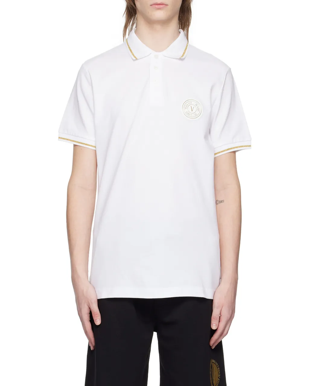 Chest Logo-Patch Polo Shirt