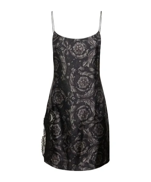 Printed Suspenders Dress