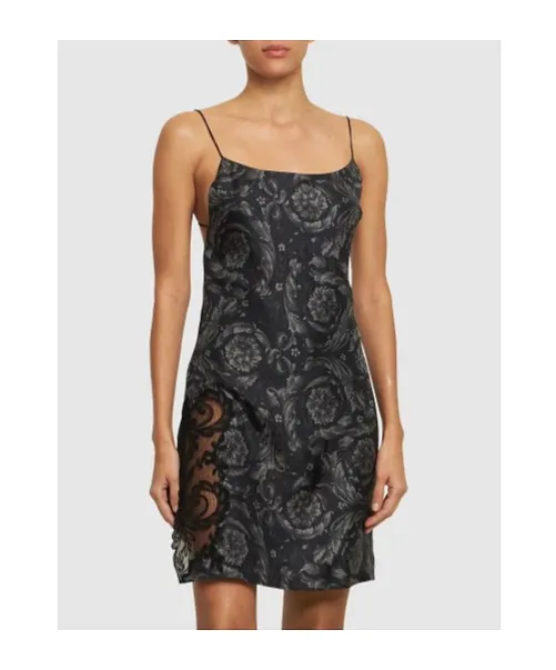 Printed Suspenders Dress
