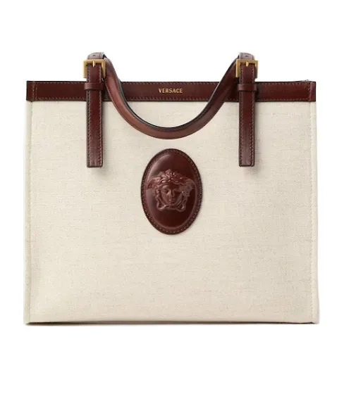 Versace Rivi Re Logo Tote Bag