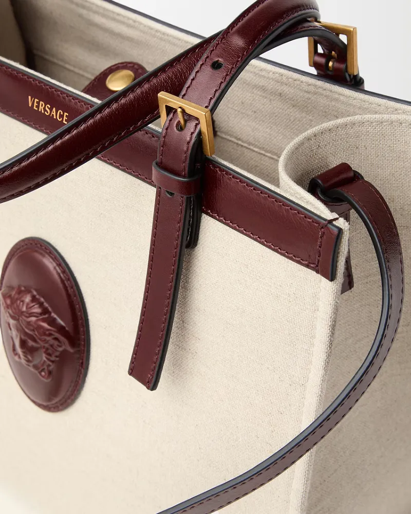 Versace Rivi Re Logo Tote Bag