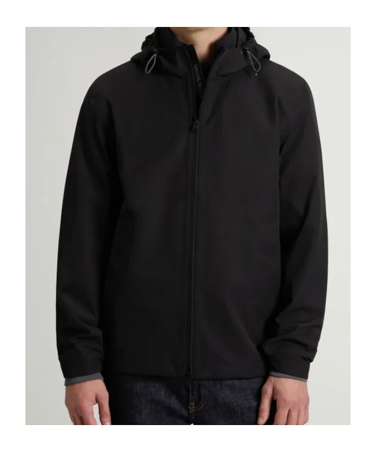 Woolrich Softshell Zip-Up Hooded Jacket