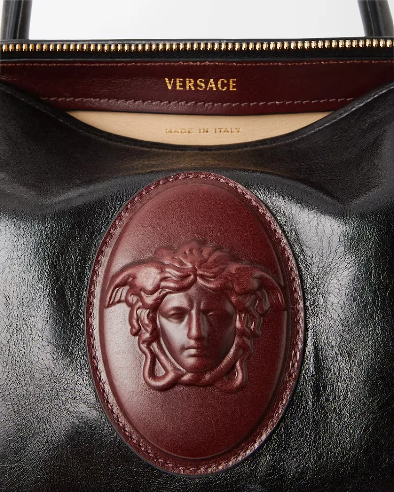 Versace Roomy Zipped Small Tote Bag