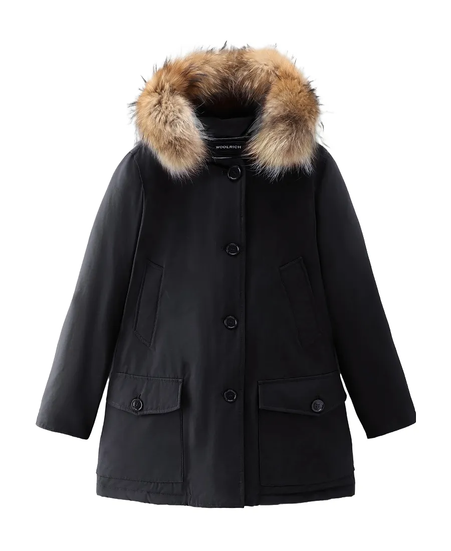 Woolrich Arctic Hooded Buttoned Jacket