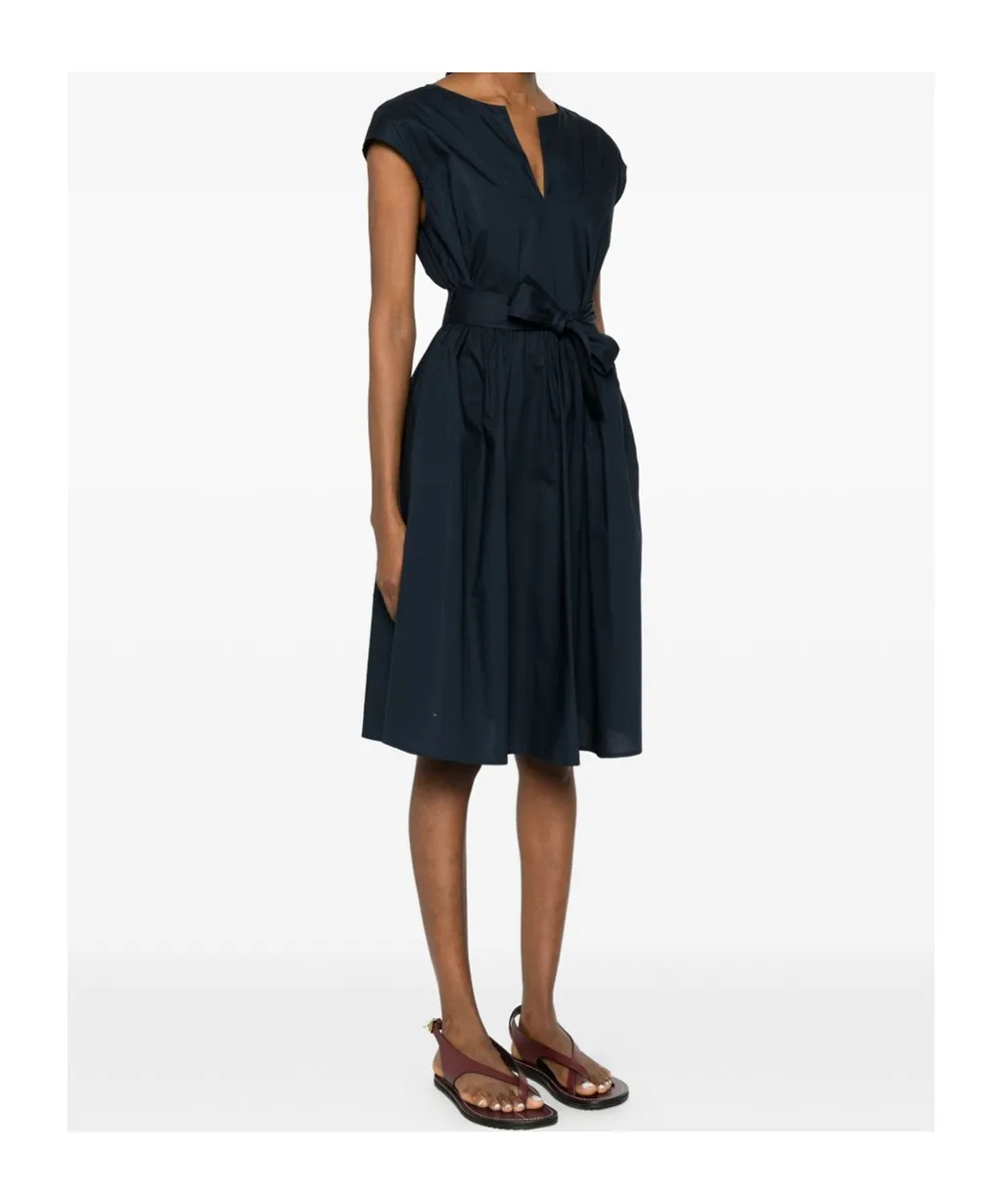 Woolrich Belted Poplin Short Dress