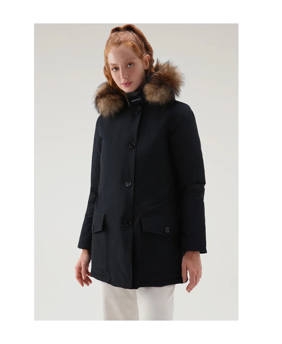 Woolrich Arctic Hooded Buttoned Jacket