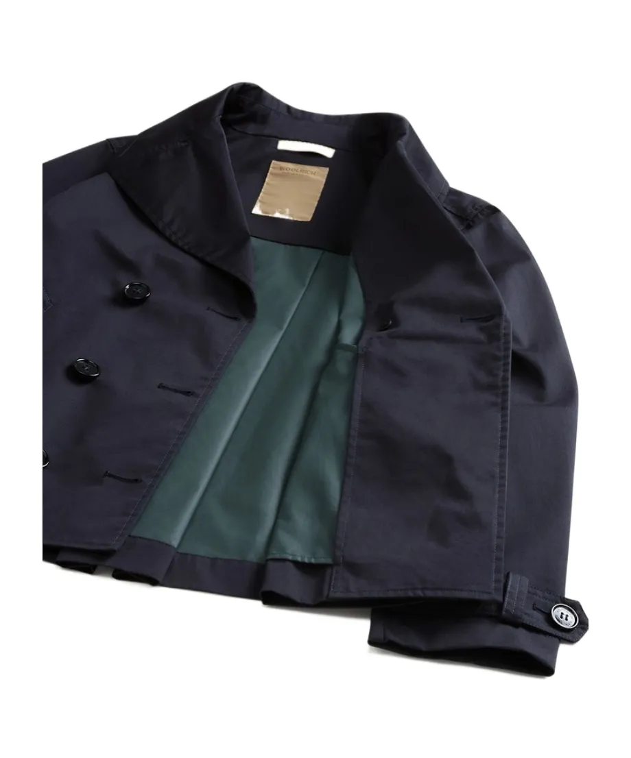 Woolrich Double Brested Long Sleeved Peacoat