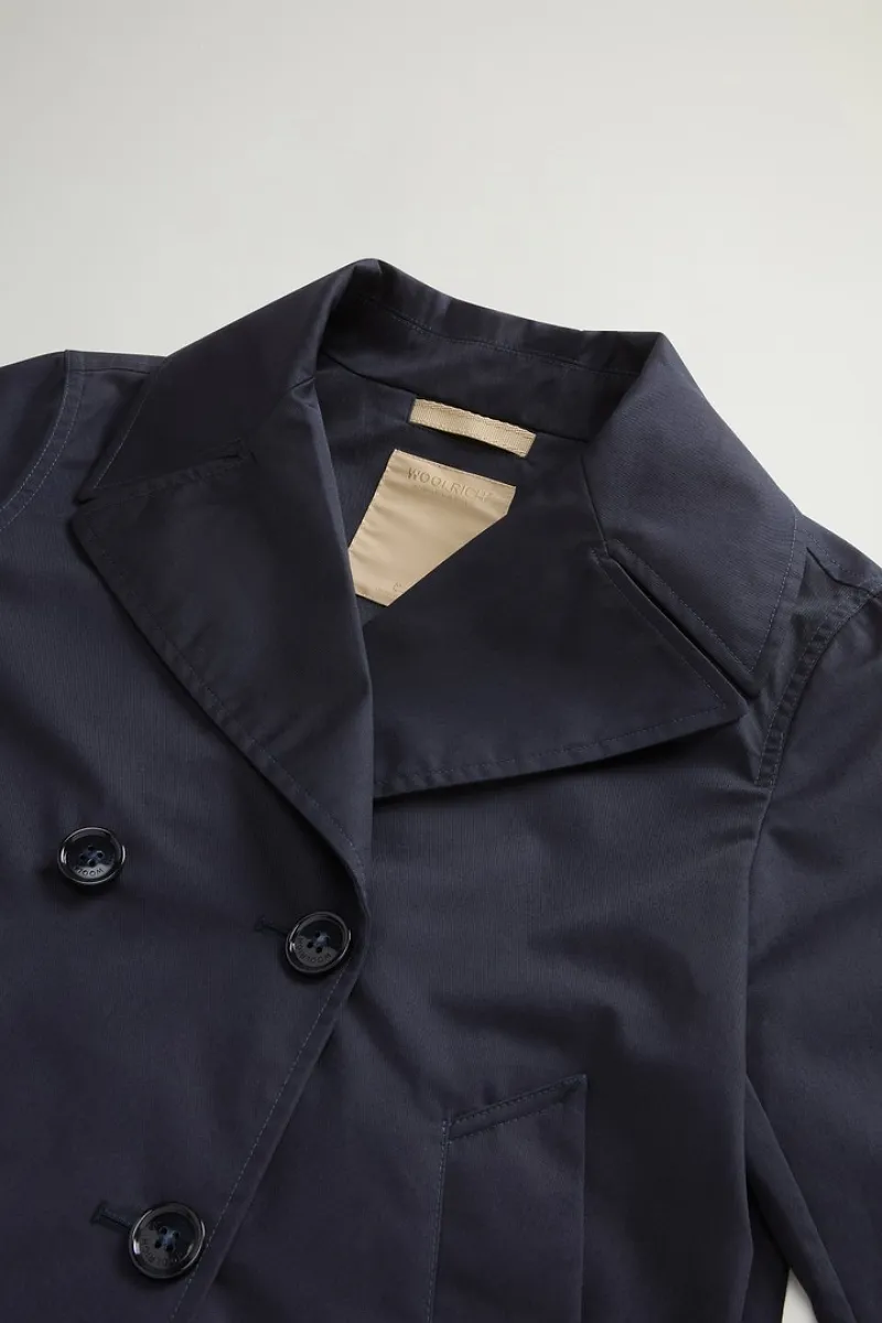 Woolrich Double Brested Long Sleeved Peacoat