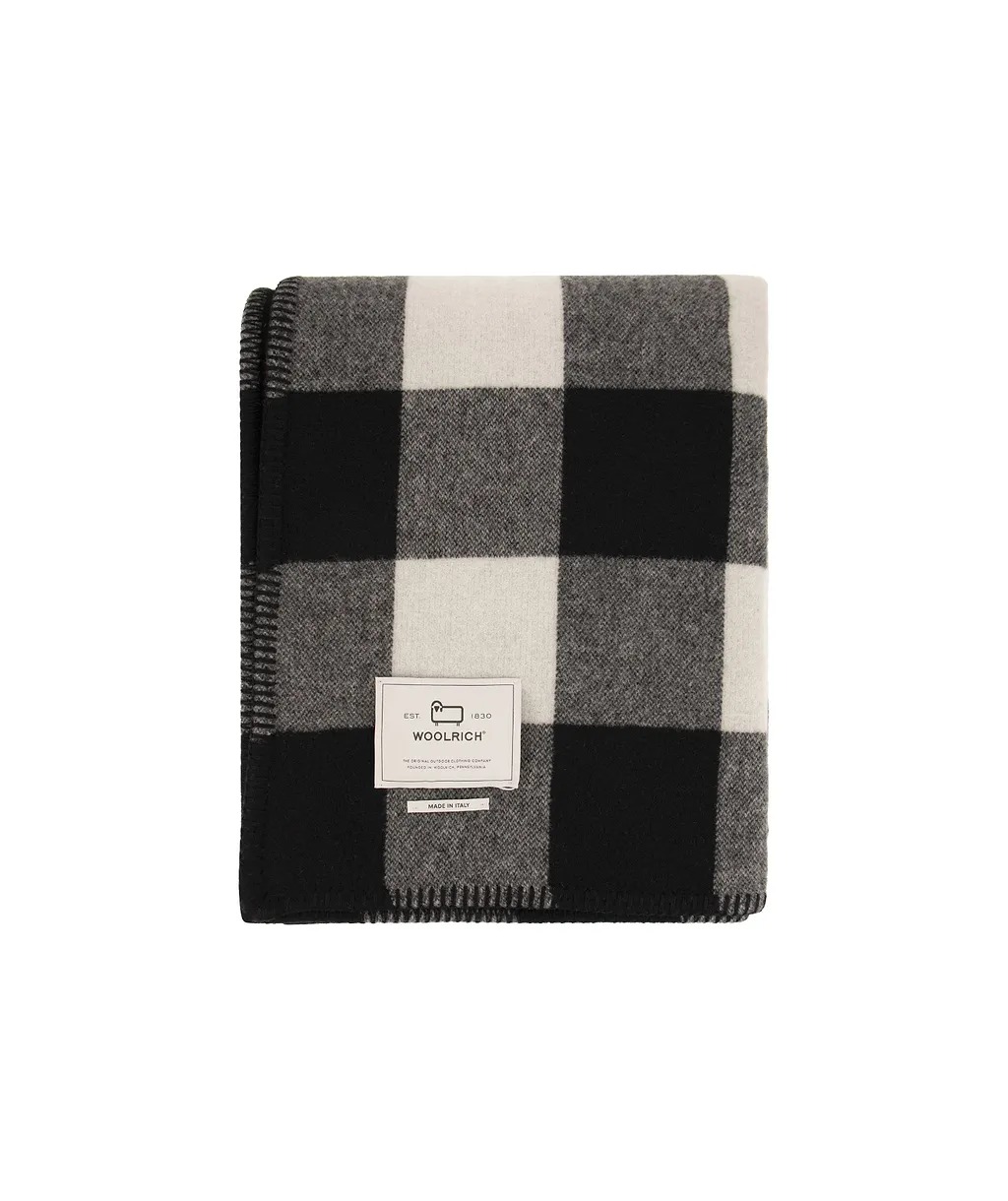 Woolrich Checked Knit Scarf