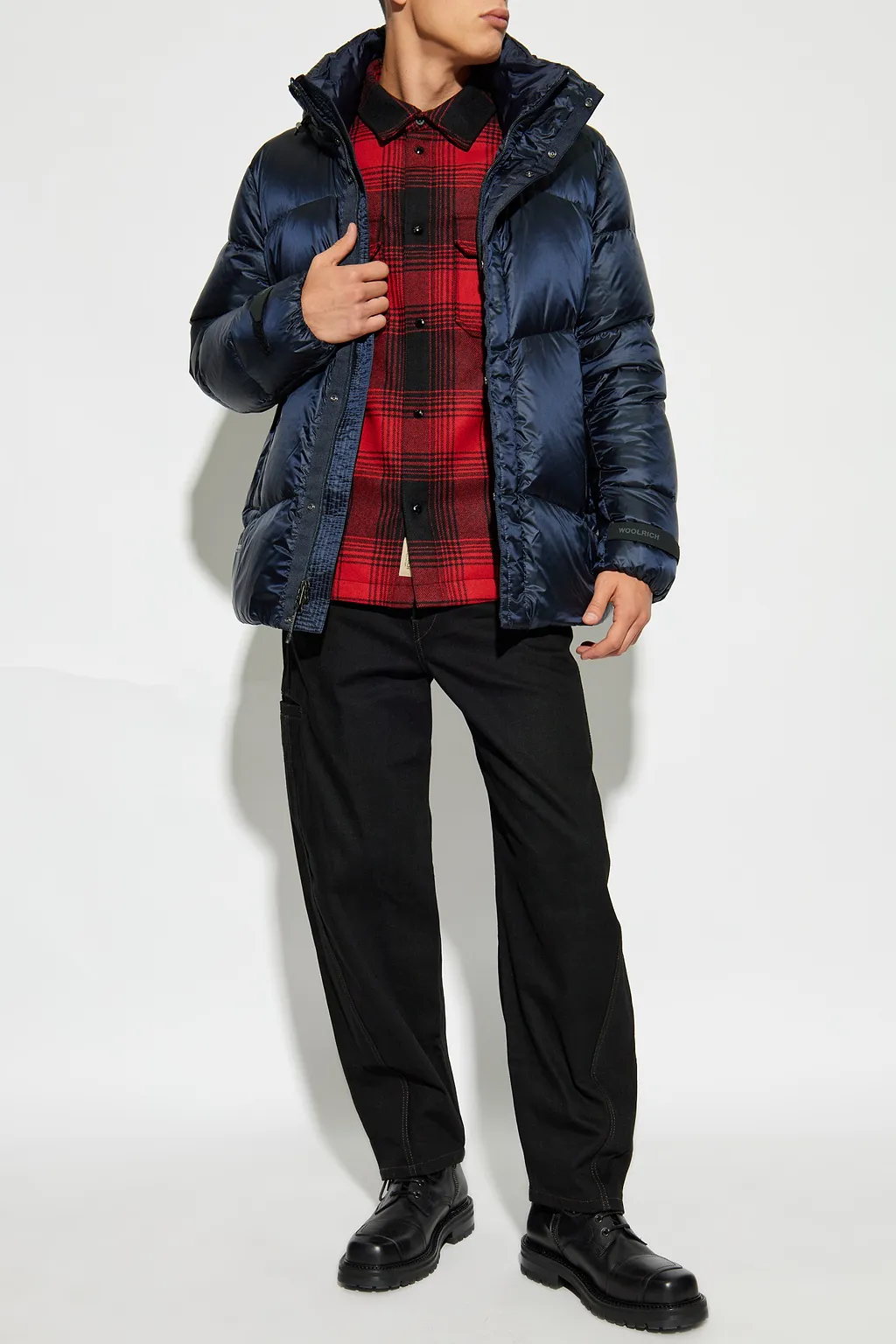 Woolrich High-Neck Hooded Down Jacket