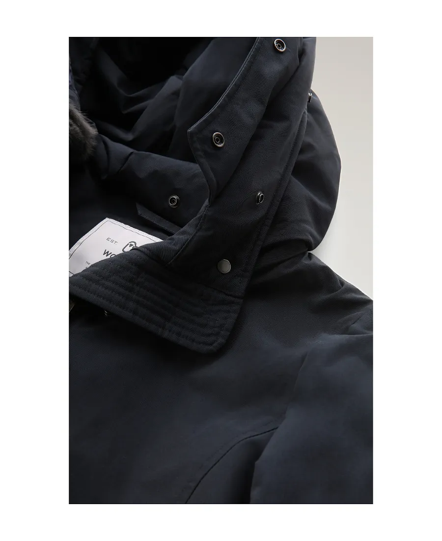 Woolrich Logo-Patch Zip-Up Padded Coat