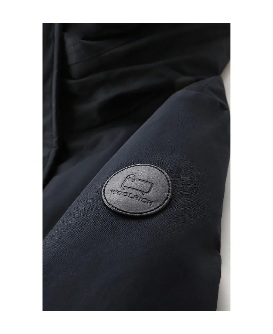 Woolrich Logo-Patch Zip-Up Padded Coat