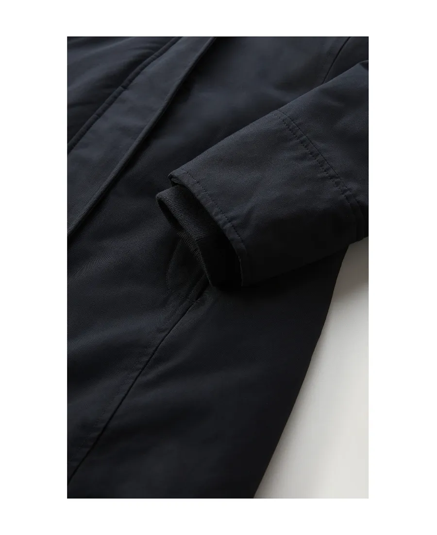 Woolrich Logo-Patch Zip-Up Padded Coat