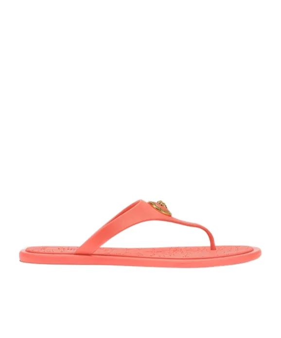 Versace Alia Thong Strap Flat Sandals