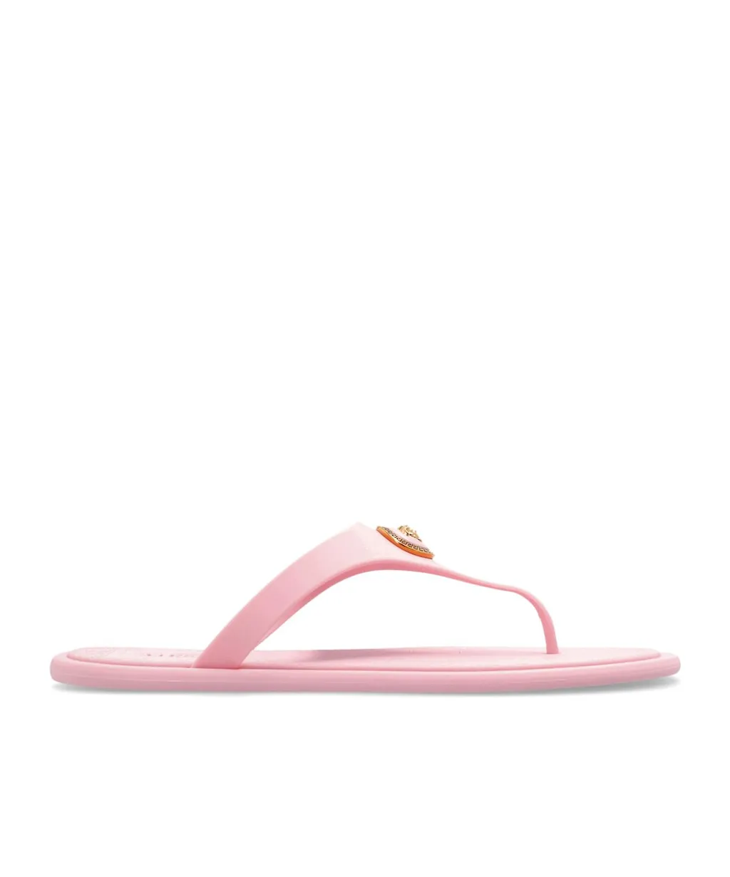 Versace Alia Thong Strap Flat Sandals