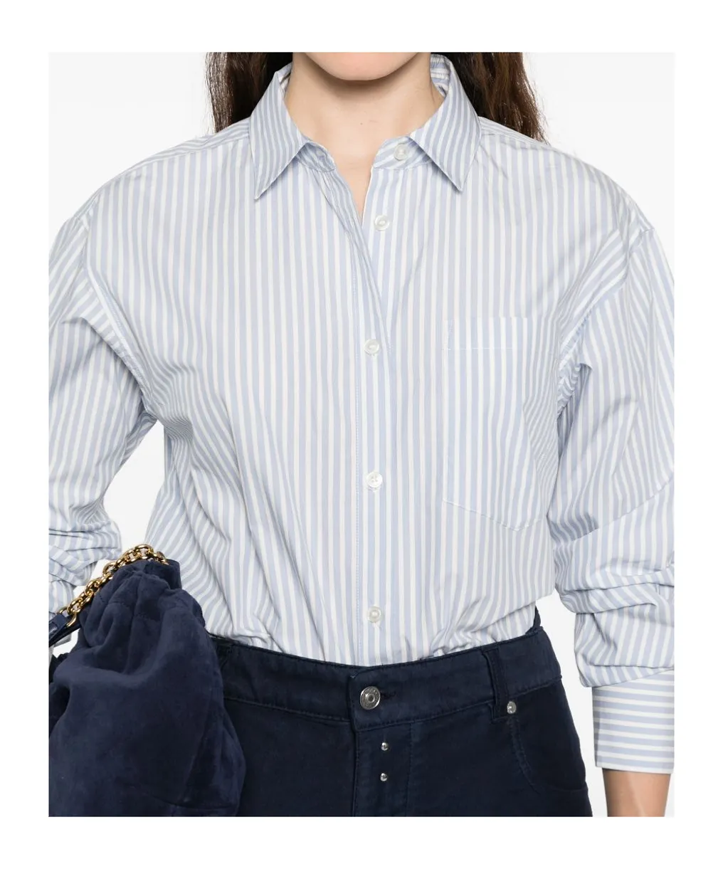 Woolrich Striped Oversized Blouse