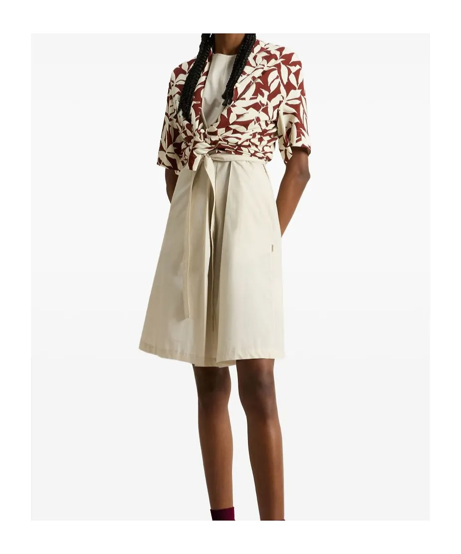 Woolrich Sleeveless Poplin Belted Dress
