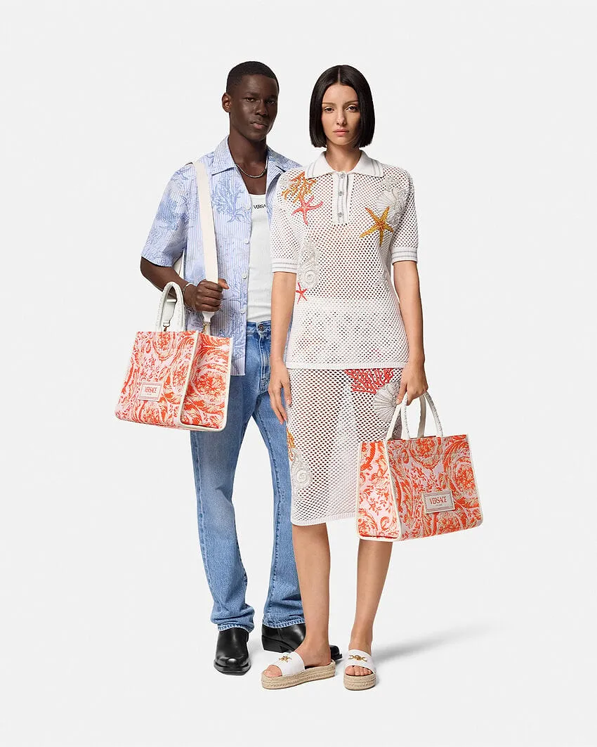 Versace Barocco Athena Open Top Tote Bag
