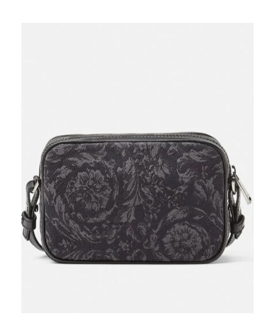 Versace Barocco Athena Zip-Up Messenger Bag