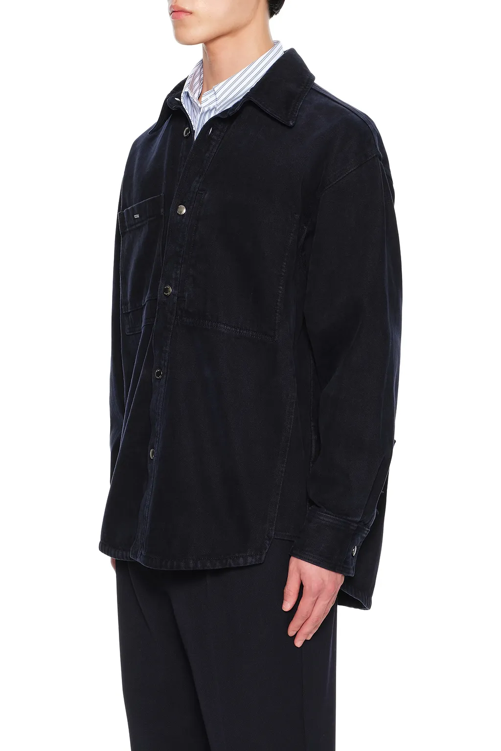 Denim Shirt With Back Logo