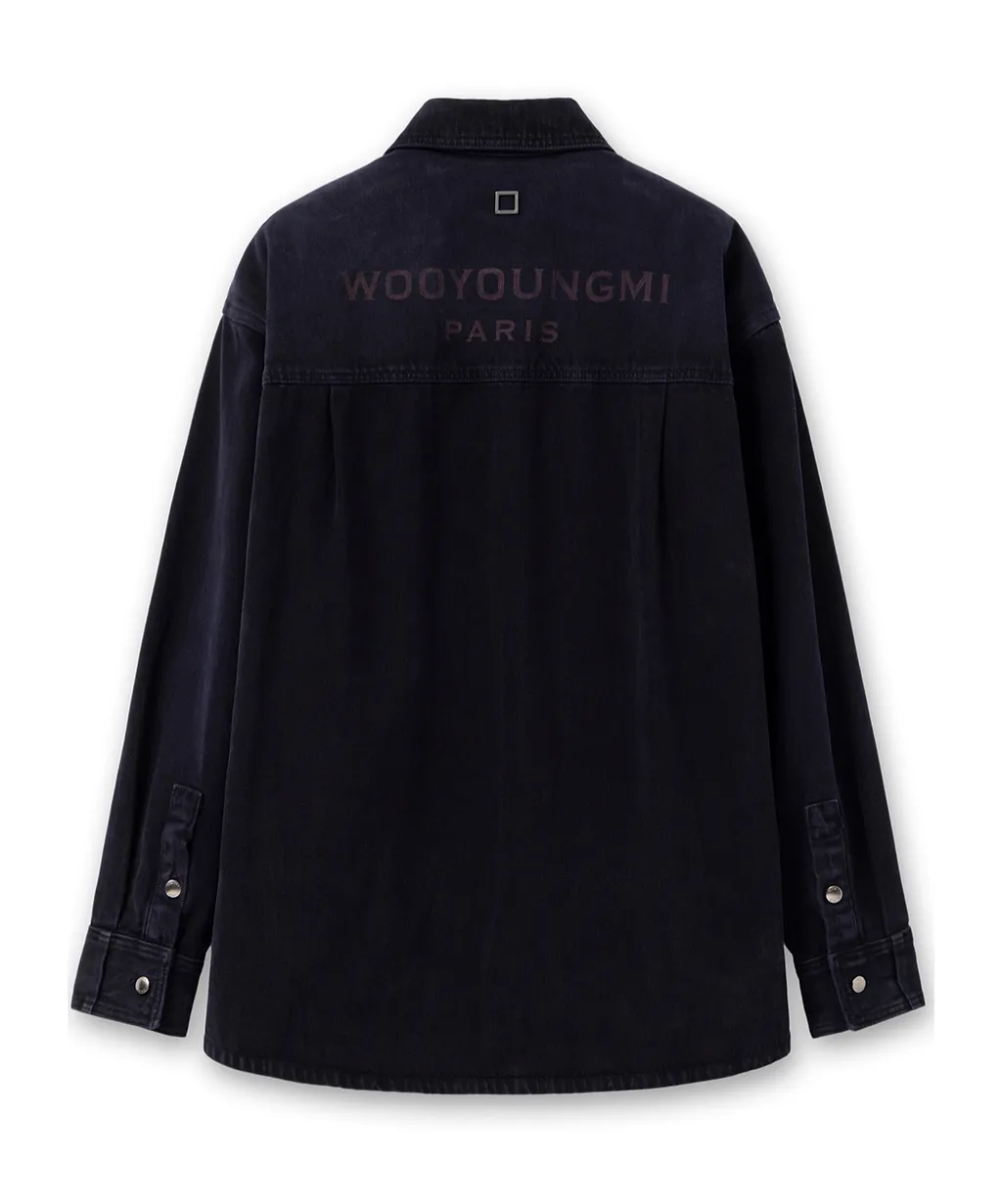 Denim Shirt With Back Logo