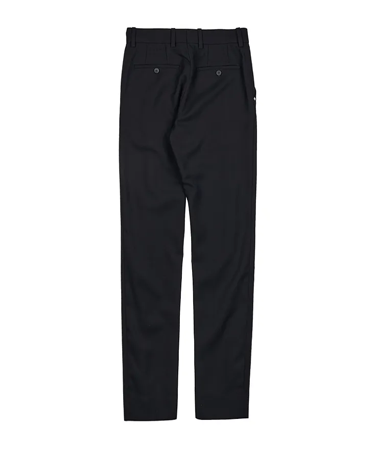 Mid-Rise Wool Tailored Trousers