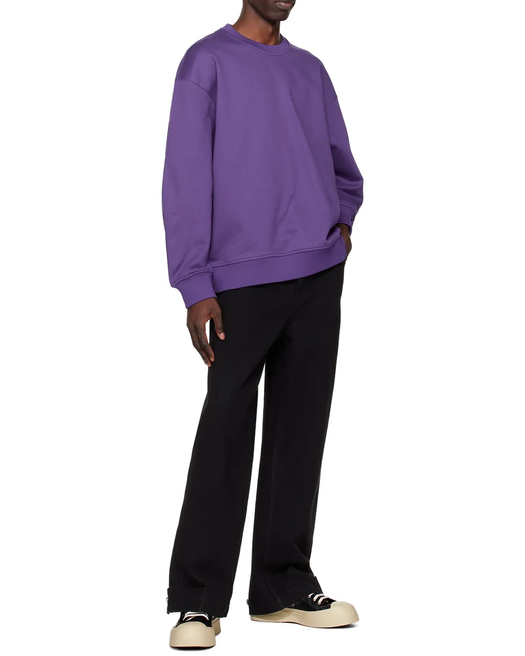 Round Collar Long Sleeve Sweater
