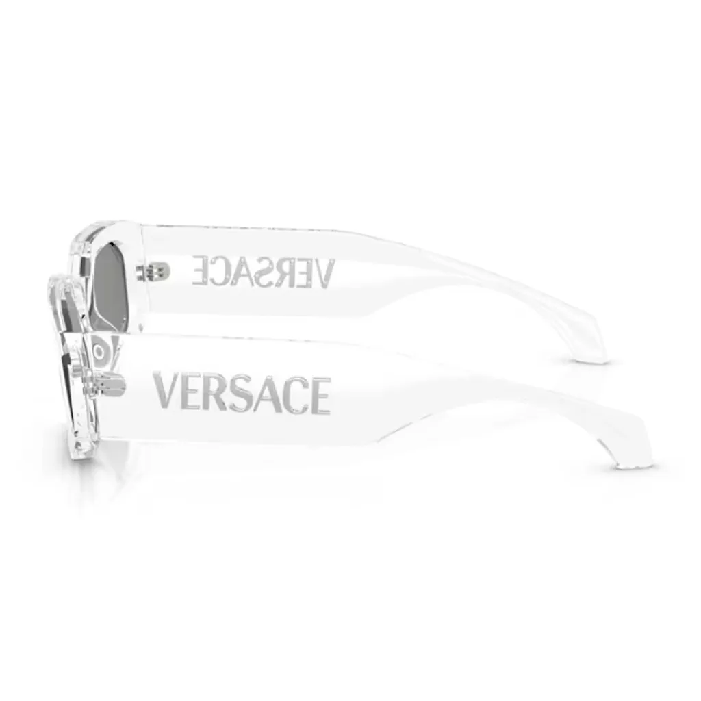 Versace Eyewear Geometric Frame Logo-Detail Sunglasses