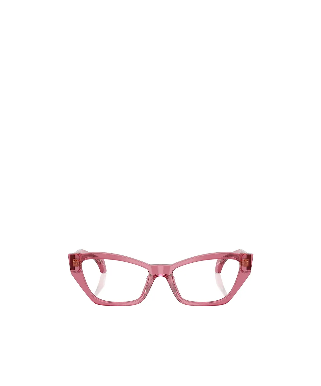 Versace Eyewear Logo Print Cat-Eye Frame Glasses