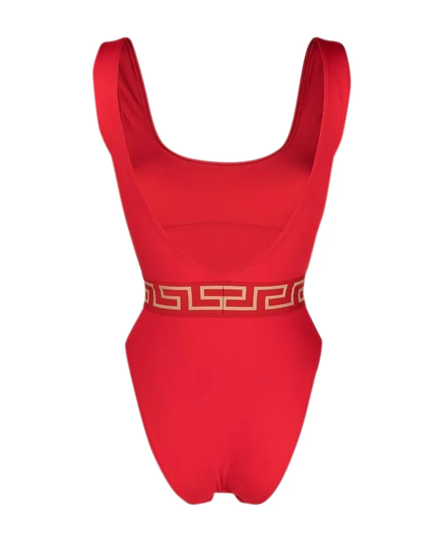 Versace Greca Border Low Back Swimsuit