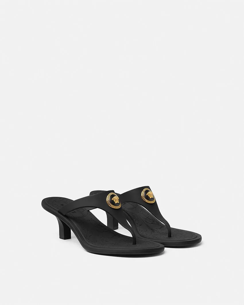 Versace Heeled Thong Sandals