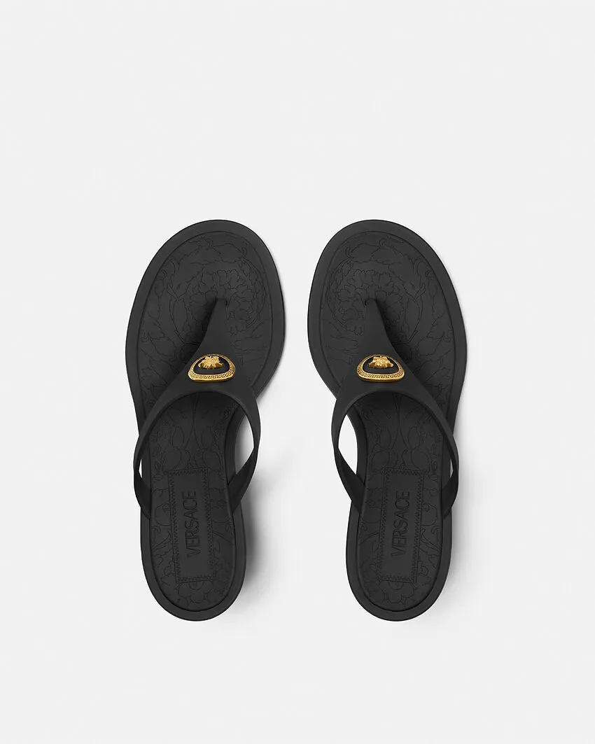 Versace Heeled Thong Sandals