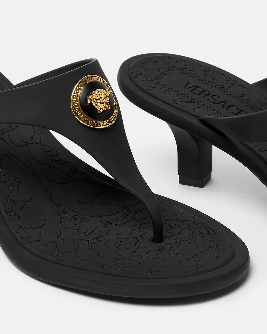 Versace Heeled Thong Sandals