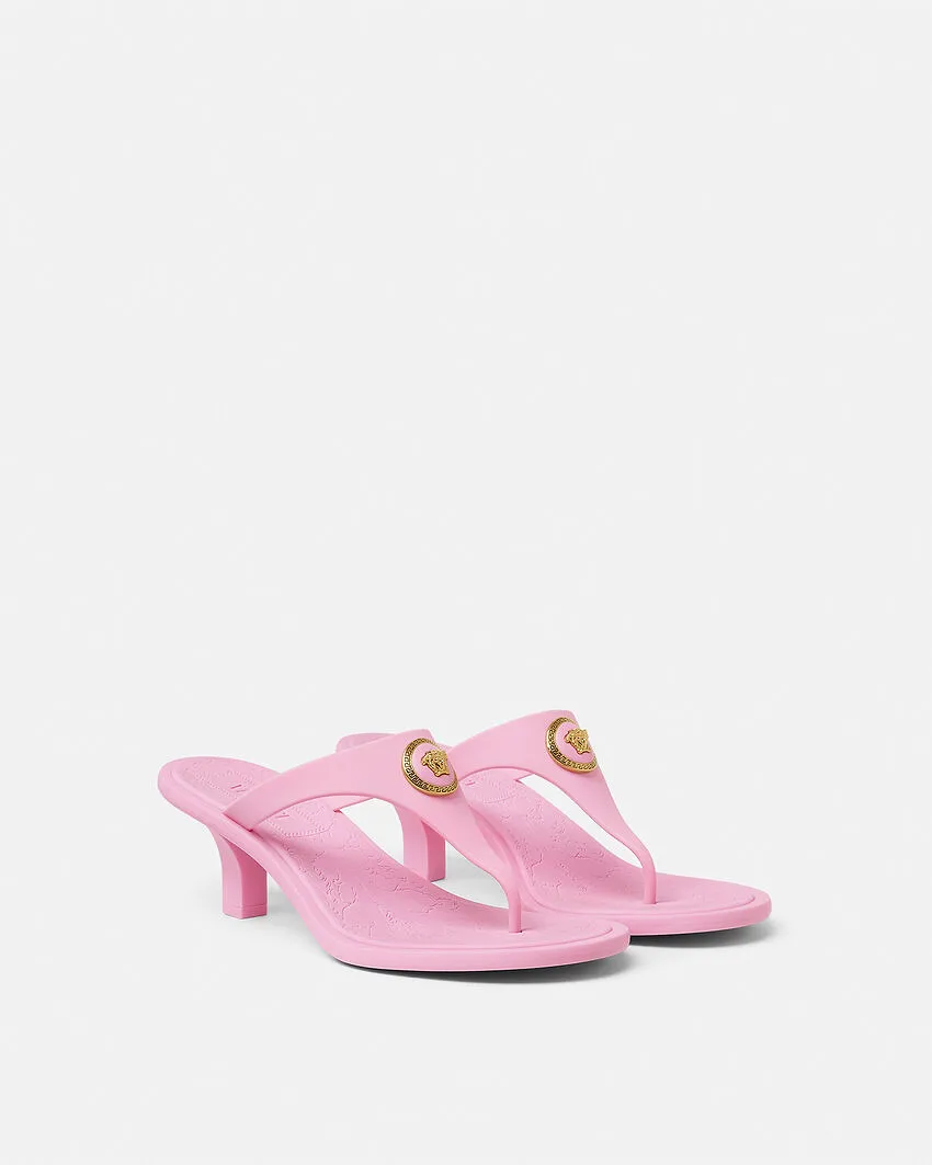 Versace Heeled Thong Sandals