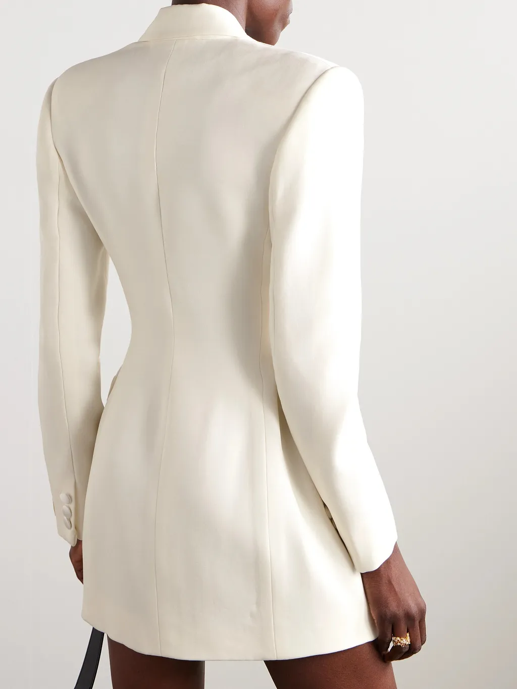 Hourglass Double-Breasted Tuxedo Blazer
