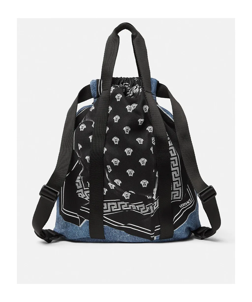 Medusa Bandana Kids Denim Backpack