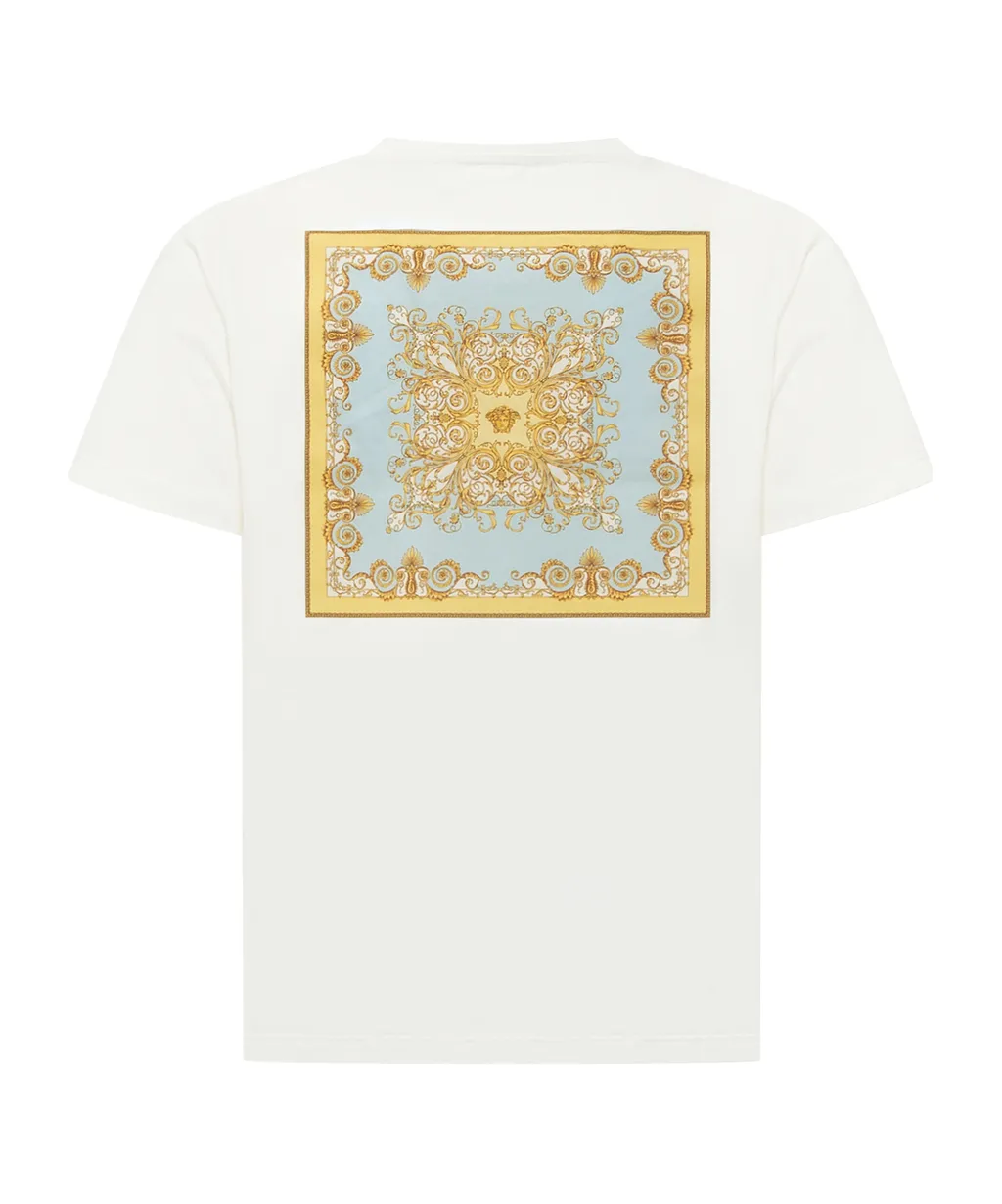 Versace Logo Printed Crewneck T-Shirt
