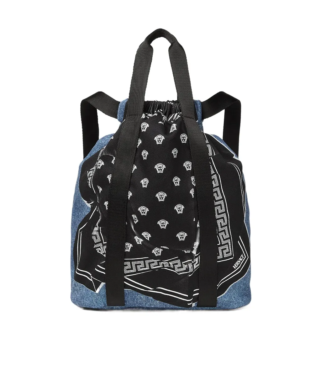 Medusa Bandana Kids Denim Backpack