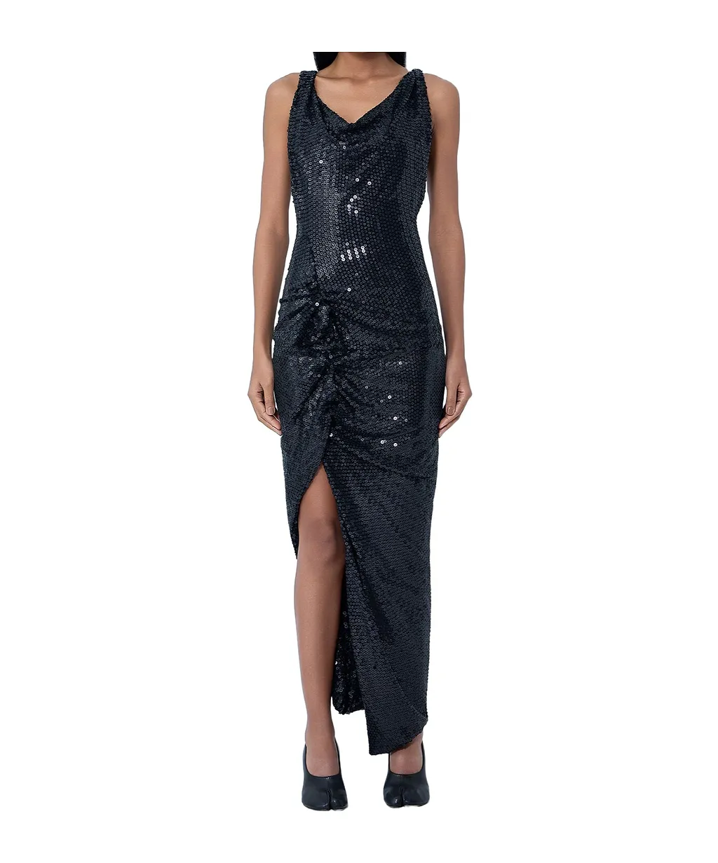 Vivienne Westwood Sequined Cowl Neck Gown