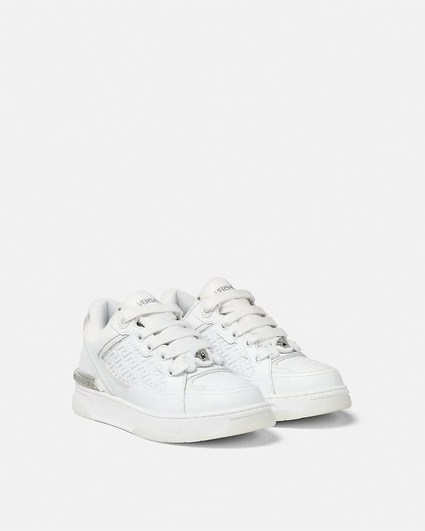 Versace Logo Detailed Lace Up Sneakers