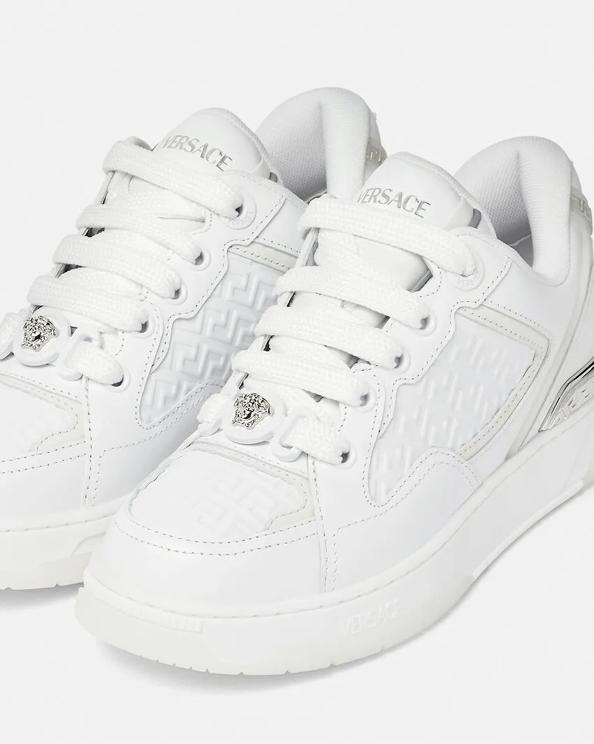 Versace Logo Detailed Lace Up Sneakers