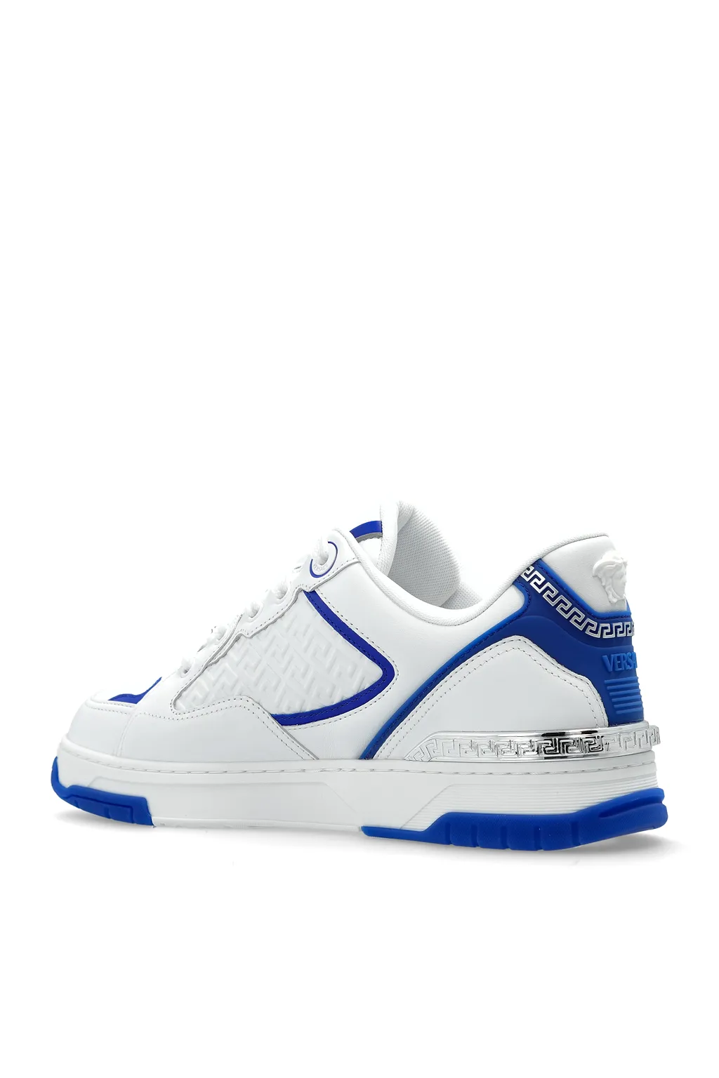 Versace Logo Embossed Low-Top Sneakers