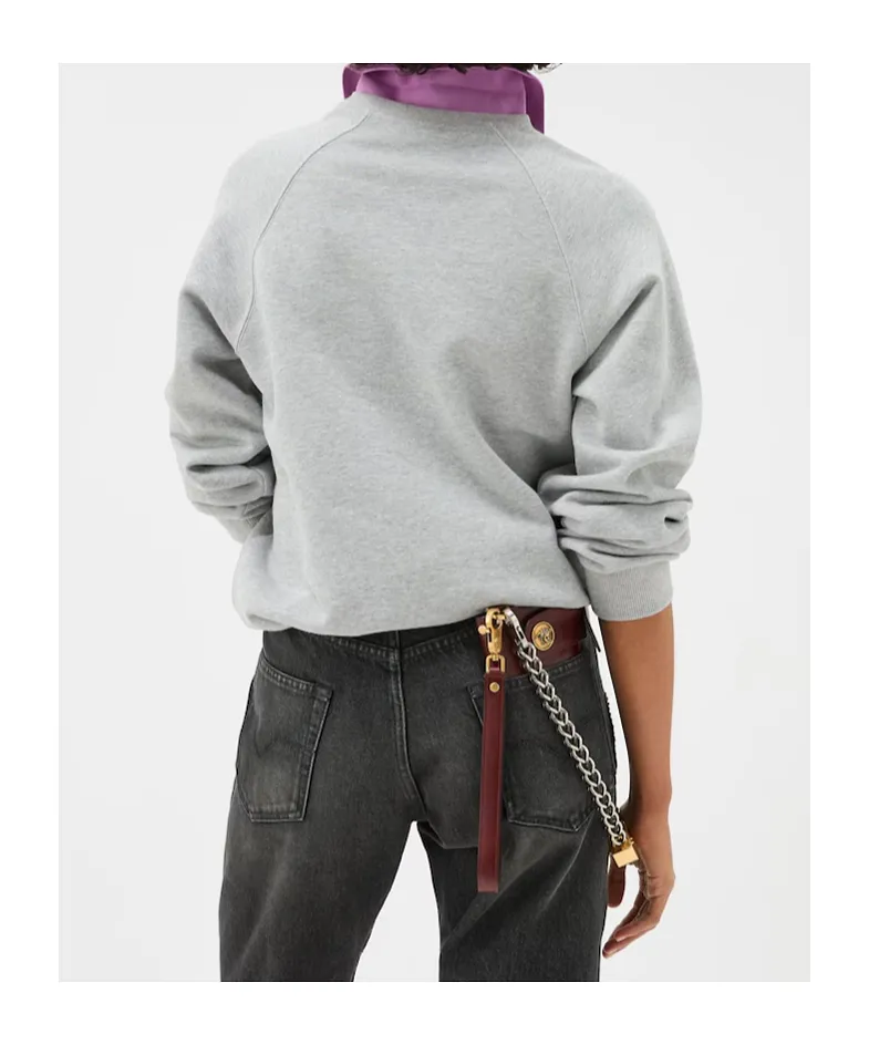 Logo-Embroidered Polo Sweatshirt