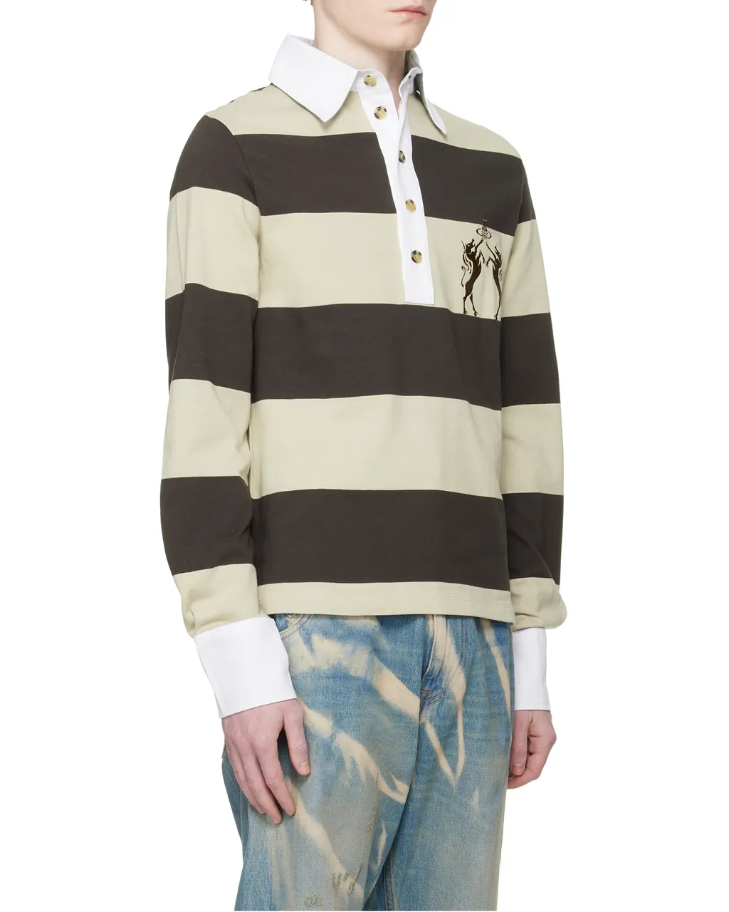 Vivienne Westwood Striped Rugby Polo Shirt