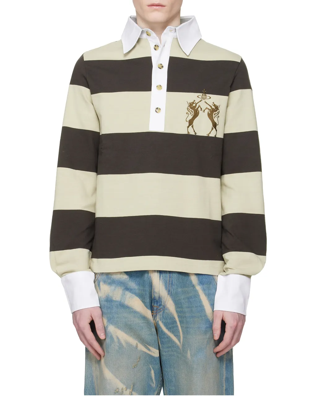 Vivienne Westwood Striped Rugby Polo Shirt