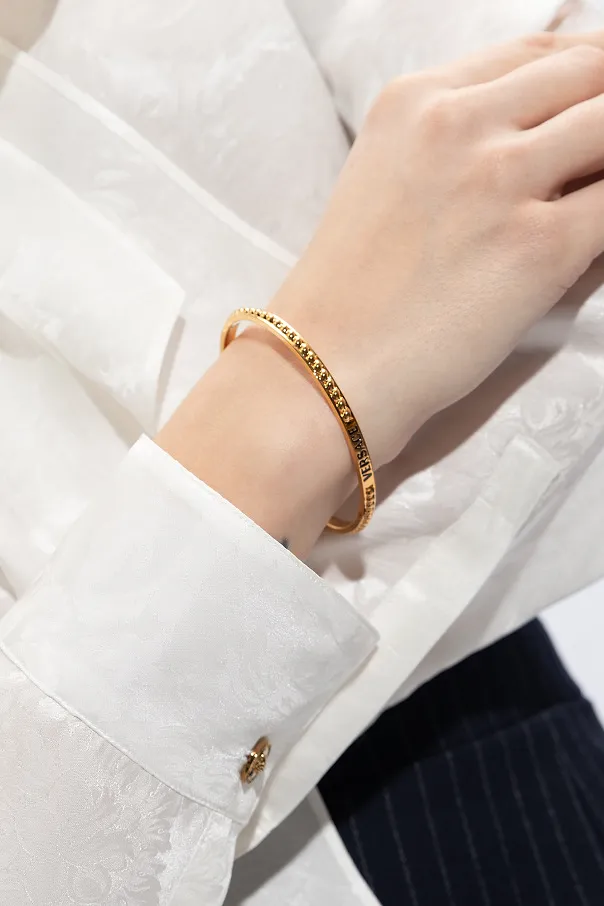 Versace Logo-Engraved Bracelet