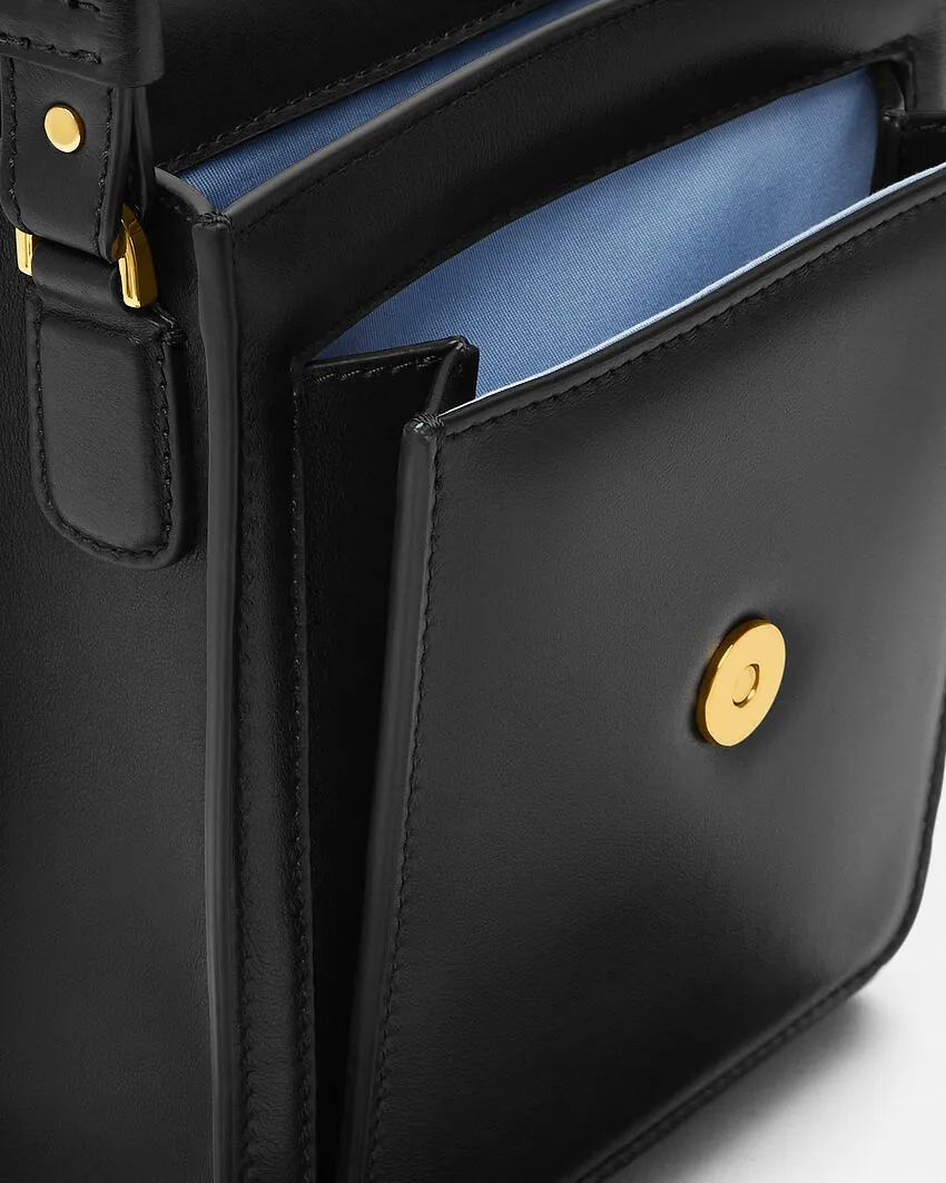 Versace Medusa Biggie Foldover Top Crossbody Bag
