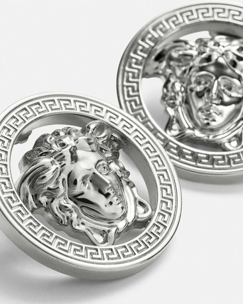 Medusa '95 Polished Finish Stud Earrings