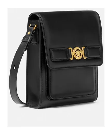 Versace Medusa Biggie Foldover Top Crossbody Bag
